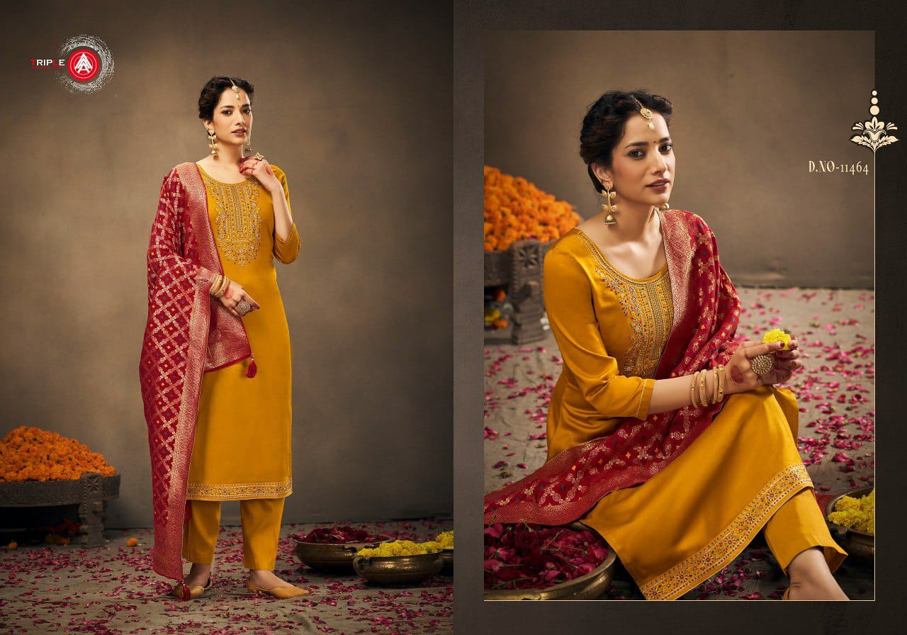 Verita By Triple Aaa Heavy Designer Salwar Suits Wholesale Clothing Distributors In India

